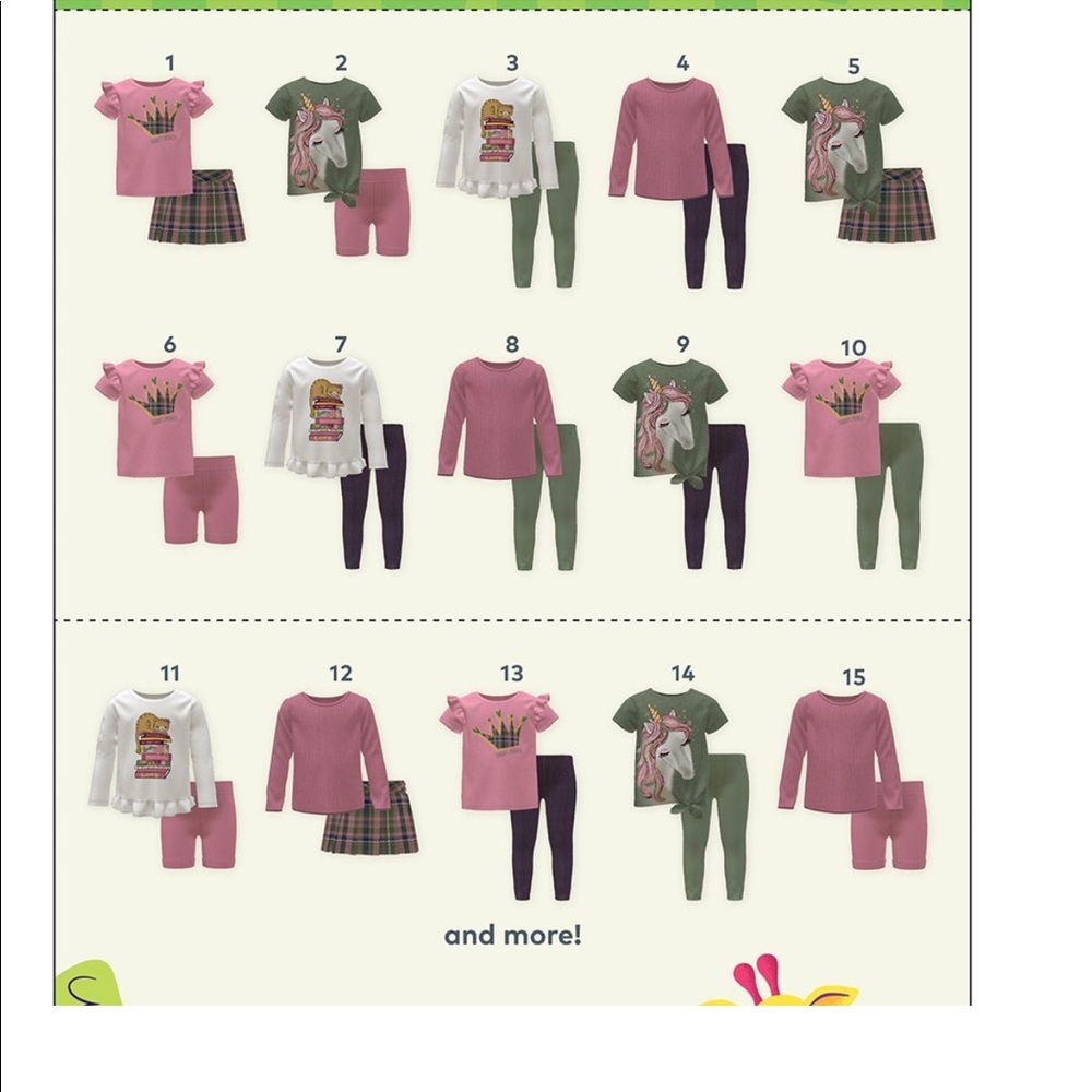 15 outfits lot of 8 NWT
